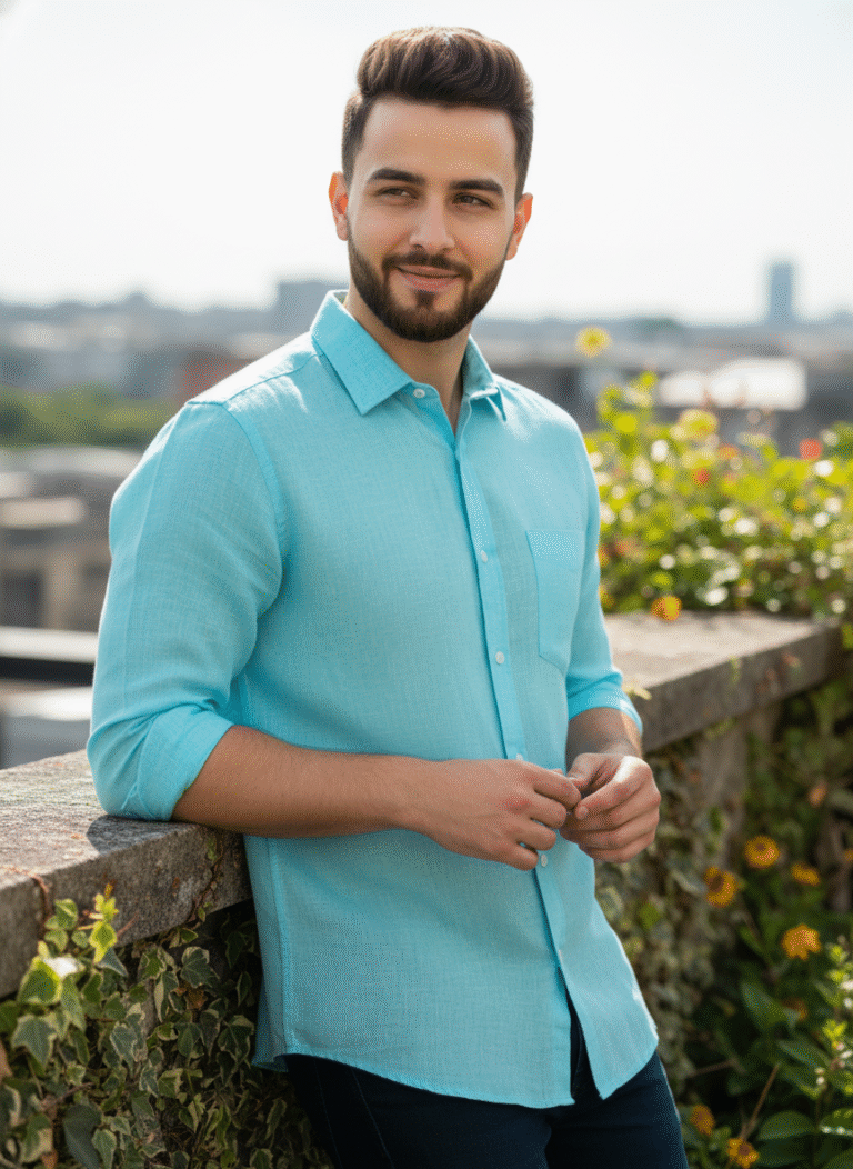Pure Linen Shirt For Men