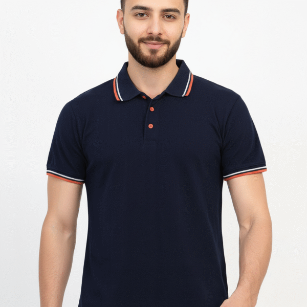 navy blue polo tshirt for men psi premium photoshoot